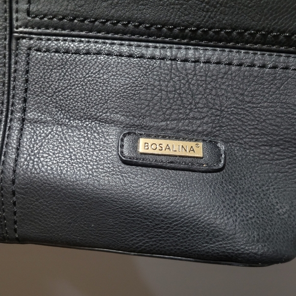 Bosalina Black Shoulder Bag Purse - Picture 3 of 10